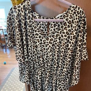 Leopard print romper